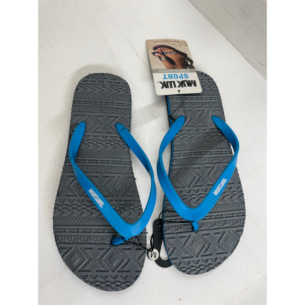 Women's MUK LUKS Grey Blue Sport Sandals
